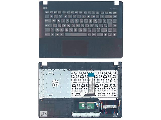 Клавиатура для ноутбука Asus X451 / X451CA с топ-панелью Black No Frame RU