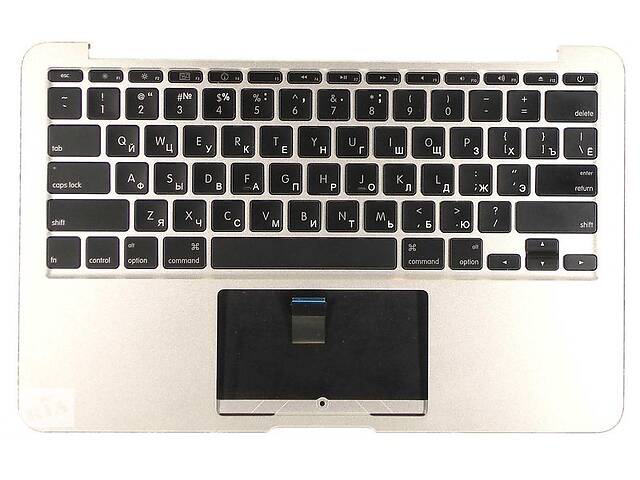 Клавиатура для ноутбука Hosowell Apple MacBook Air A1370 2010+ Silver с топ-панель RU горизонтальный Enter