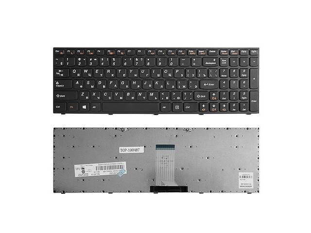 Клавіатура для ноутбука Lenovo IdeaPad B5400, IdeaPad M5400, Black, RU чорна рамка