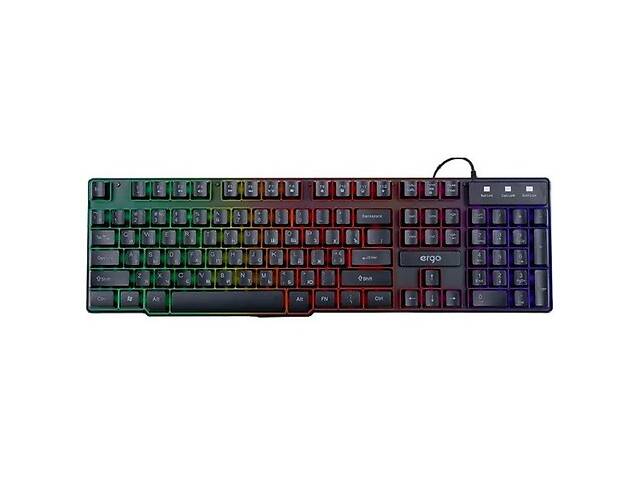 Клавиатура ERGO KB-610 ENG/RUS/UKR USB Black (Код товара:24424)