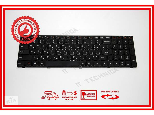 Клавіатура Lenovo IdeaPad G500 G505 G510 G700 G710 чорна RUUS