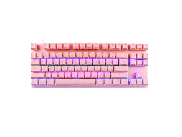 Клавиатура Motospeed K82 Hot-Swap Outemu Blue Ukr (mtk82phsb) Pink USB
