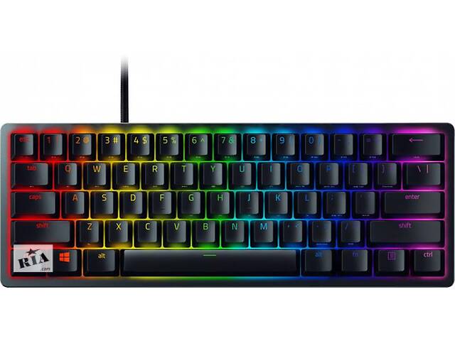 Клавиатура Razer Huntsman Mini Purple Switch RU Black (RZ03-03391500-R3R1) USB