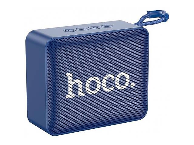 Колонка Bluetooth Hoco BS51 Gold brick sports Navy Blue (Код товара:28143)