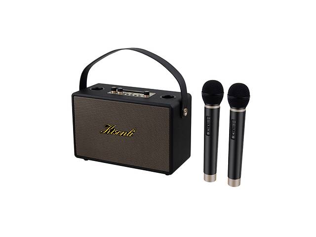 Колонка Kisonli G101 Bluetooth 5.0,Two microphone, 2х15W, 2400mAh, USB, DC: 5V/1A, BOX, Black, Q8
