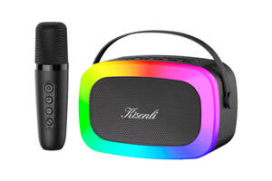 Колонка Kisonli G21 Bluetooth 5.0, 1х5W, 1800mAh, USB/TF/BT/LED/AUX, DC: 5V/1A, Black, BOX, Q45