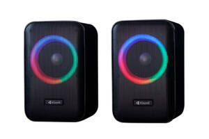 Колонки Kisonli X20BT, 2x10W, USB/ RGB light/BT, DC: 5V/1-2A, Black, BOX, Q15