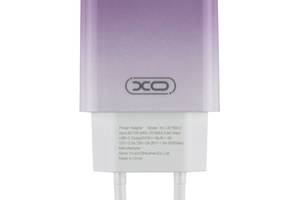 Комлект зарядного устройства XO CE18 1Type-C PD/QC 30W Type-C to Type-C Violet