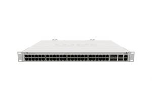 Комутатор MikroTik CRS354-48P-4S+2Q+RM (48xGE PoE+, 4xSFP+, 2xQSFP+, 750W max, L3)