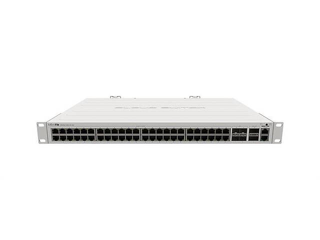 Комутатор MikroTik CRS354-48P-4S+2Q+RM (48xGE PoE+, 4xSFP+, 2xQSFP+, 750W max, L3)