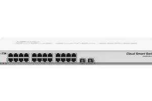 Коммутатор MikroTik CSS326-24G-2S+RM (24x1G, 2xSFP+, SwOS)