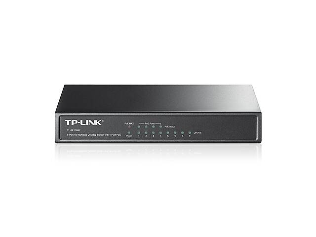 Коммутатор TP-Link TL-SF1008P (4xFE, 4xPoE, Max PoE 57W)