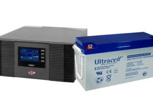 Комплект бесперебойного питания Logicpower LPM-PSW-1500VA и аккумуляторная батарея Ultracell UCG150-12