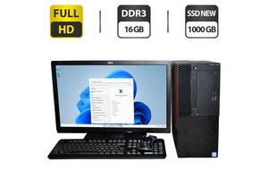 Комплект: Dell OptiPlex 3050 Tower / Intel Core i3-6100 (2 (4) ядра по 3.7 GHz) / 16 GB DDR4 NEW / 1000 GB SSD NEW /...