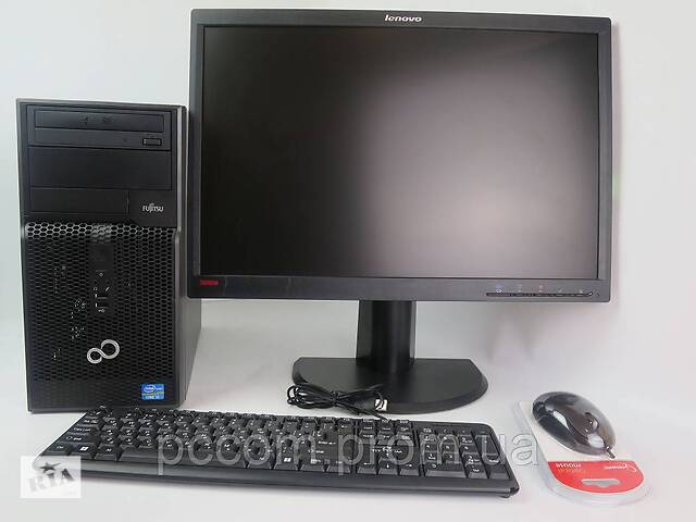 Комплект Fujitsu P500 4x Ядерний Core i5 2400 3.4GHz 8GB RAM 250GB HDD + 22' Монітор