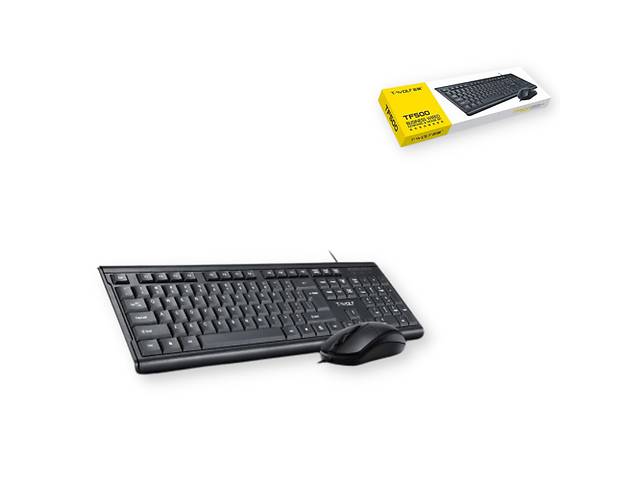 Комплект клавиатура+ мышь проводные T-Wolf TF500 USB черный (DV-169480_390)