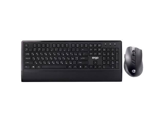Комплект (клавиатура, мышка) ERGO KM-650WL USB Black (Код товара:26000)