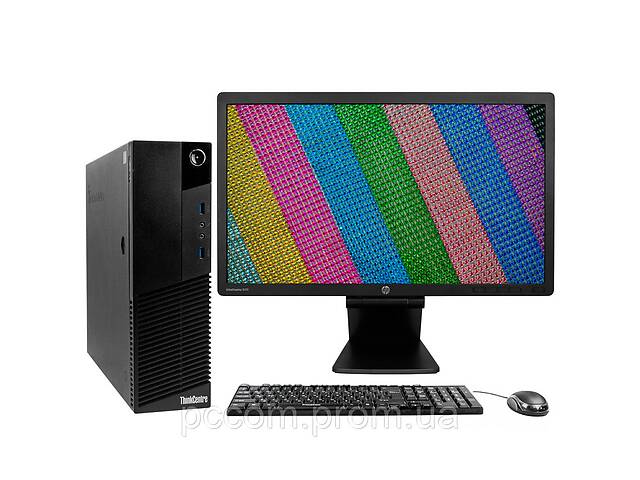 Комплект Lenovo ThinkCentre M83 SFF Intel Core i5-4430S 4Gb RAM 480Gb SSD + 23' HP EliteDisplay E231 FullHD