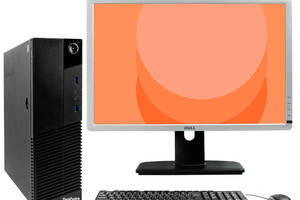 Комплект Lenovo ThinkCentre M83 SFF Intel Core i5-4430S 8Gb RAM 480Gb SSD + 22' Dell P2213 1680x1050 USB-Hub