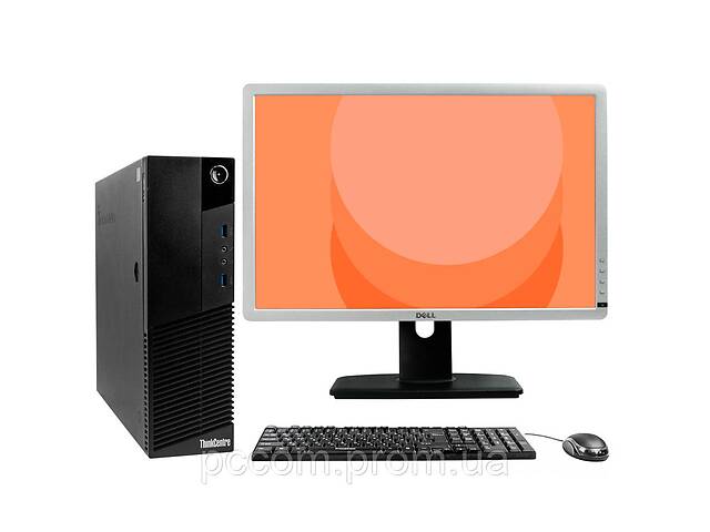 Комплект Lenovo ThinkCentre M83 SFF Intel Core i5-4430S 8Gb RAM 480Gb SSD + 22' Dell P2213 1680x1050 USB-Hub