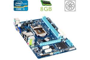 Комплект: Материнская плата Gigabyte GA-H61M-DS2 (rev. 1.2) / Intel Core i5-3470 (4 ядра по 3.2 - 3.6 GHz) / 8 GB DDR...