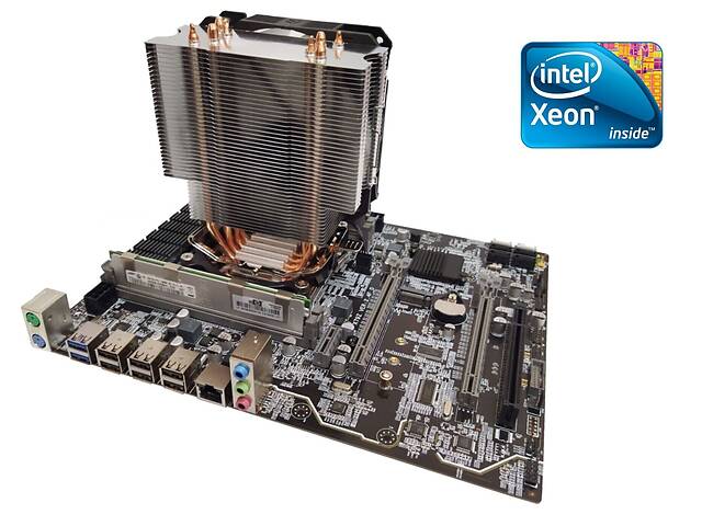 Комплект: Материнская плата X79-2.4F + Intel Xeon E5-2680 v2 (10 (20) ядер по 2.8 - 3.6 GHz) + 16 GB DDR3 + Кулер SNO...