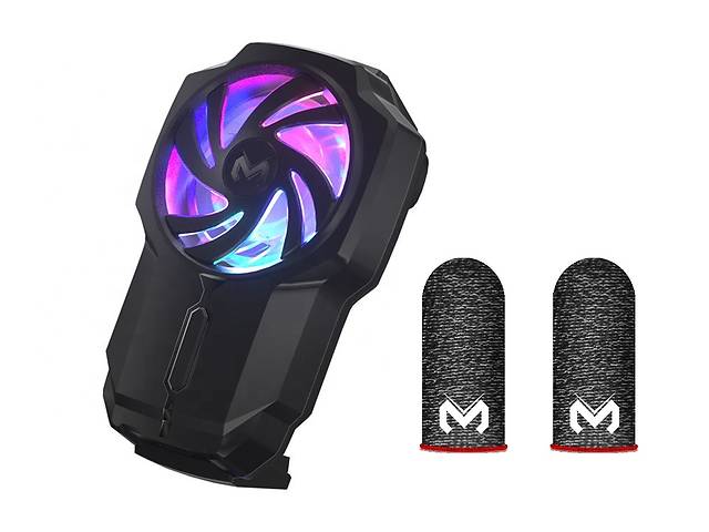 Комплект Memo: кулер-вентилятор для смартфона MEMO FL05 и напальчники геймерские Memo Pro