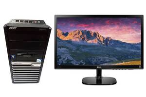 Комплект ПК: Acer Veriton M4610G Tower / Intel Core i5-2400 (4 ядра по 3.1 - 3.4 GHz) / 16 GB DDR3 / 120 GB SSD / Int...