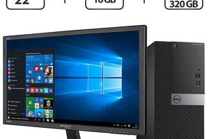 Комплект ПК: Dell OptiPlex 3040 Tower / Intel Core i3-6100 (2 (4) ядра по 3.7 GHz) / 16 GB DDR3 / 120 GB SD + 320 GB...