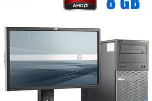 ПК+Монітор Dell OptiPlex 390 Tower/Pentium G620/8GB RAM/240GB SSD/Radeon HD 7470 1GB + HP ZR22w/21.5' (1920x1080...