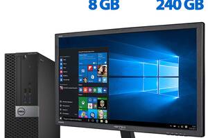 Комплект ПК: Dell OptiPlex 5040 SFF / Intel Core i5-6500 (4 ядра по 3.2 - 3.6 GHz) / 8 GB DDR3 / 240 GB SSD NEW / Int...