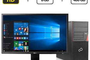 ПК+Монитор Fujitsu Esprimo P720 E90+ Tower/ i5-4590/ 8GB RAM/ 480GB SSD/ Radeon HD 7350 1GB + LG 24MB35PM-B/ 24' (192...