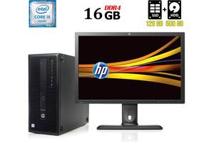 Комплект ПК: HP EliteDesk 800 G2 Tower/Intel Core i5-6500 (4 ядра по 3.2 - 3.6 GHz)/16 GB DDR4/128 GB SSD + 500...