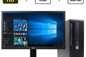 Комплект ПК: HP ProDesk 400 G3 SFF / Intel Core i5-6500 (4 ядра по 3.2 - 3.6 GHz) / 8 GB DDR4 / 480 GB SSD / Intel HD...