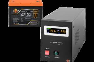 Комплект резервного питания LogicPower B1500 + литиевая (LiFePO4) батарея 820 Wh