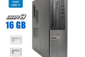 Компьютер Б-класс Dell OptiPlex 390 DT / Intel Core i7-2600 (4 (8) ядра по 3.4 - 3.8 GHz) / 16 GB DDR3 / 120 GB SSD +...