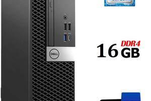 Компьютер Б-класс Dell OptiPlex 5060 SFF / Intel Core i5-8500 (6 ядер по 3.0 - 4.1 GHz) / 16 GB DDR4 / 512 GB SSD / I...