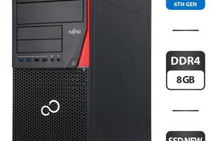 Компьютер Б-класс Fujitsu Esprimo P756 E94+ Tower / Intel Core i3-6100 (2 (4) ядра по 3.7 GHz) / 8 GB DDR4 / 1000 GB...