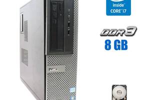 Компьютер Dell Optiplex 3010 SFF / Intel Core i7-2600K (4 (8) ядра по 3.4 - 3.8 GHz) / 8 GB DDR3 / 500 GB HDD / Intel...