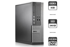 Компьютер Dell OptiPlex 3020 SFF / Intel Core i5-4590 (4 ядра по 3.3 - 3.7 GHz) / 8 GB DDR3 / 240 GB SSD / Intel HD G...