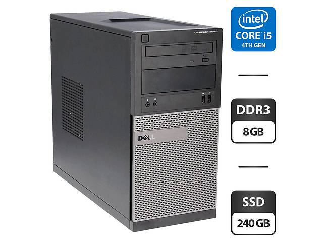 ПК Dell OptiPlex 3020 Tower/ i5-4590/ 8GB RAM/ 240GB SSD/ HD 4600