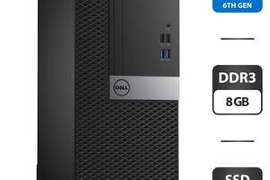 Компьютер Dell OptiPlex 3040 Tower / Intel Core i3-6100 (2 (4) ядра по 3.7 GHz) / 8 GB DDR3 / 120 GB SSD / Intel HD G...