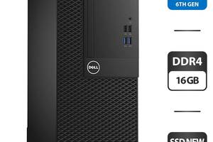 Компьютер Dell OptiPlex 3050 Tower / Intel Core i3-6100 (2 (4) ядра по 3.7 GHz) / 16 GB DDR4 / 500 GB SSD NEW / Intel...