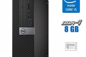 Компьютер Dell OptiPlex 5050 SFF / Intel Core i5-7500 (4 ядра по 3.4 - 3.8 GHz) / 8 GB DDR4 / 240 GB SSD NEW / Intel...