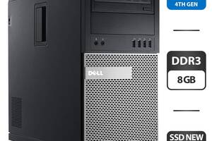 Компьютер Dell OptiPlex 9020 Tower / Intel Core i5-4570 (4 ядра по 3.2 - 3.6 GHz) / 8 GB DDR3 / 120 GB SSD + 320 GB H...