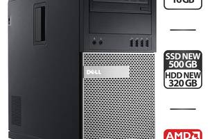 Компьютер Dell OptiPlex 9020 Tower / Intel Core i5-4570 (4 (8) ядра по 3.2 - 3.6 GHz) / 16 GB DDR3 / 500 GB SSD + 320...