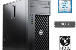 Компьютер Dell Precision 3620 Tower / Intel Xeon E3-1245 v5 (4 (8) ядра по 3.5 - 3.9 GHz) / 8 GB DDR4 / 500 GB HDD /...