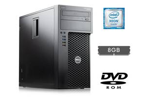 Компьютер Dell Precision 3620 Tower / Intel Xeon E3-1245 v5 (4 (8) ядра по 3.5 - 3.9 GHz) / 8 GB DDR4 / no HDD / Inte...