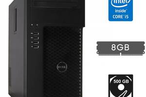 Компьютер Dell Precision T1700 Tower / Intel Core i5-4590 (4 ядра по 3.3 - 3.7 GHz) / 8 GB DDR3 / 500 GB HDD / Intel...