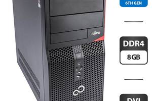 Компьютер Fujitsu Esprimo P556 E85+ Tower / Intel Core i3-6100 (2 (4) ядра по 3.7 GHz) / 8 GB DDR4 / 500 GB HDD / Int...